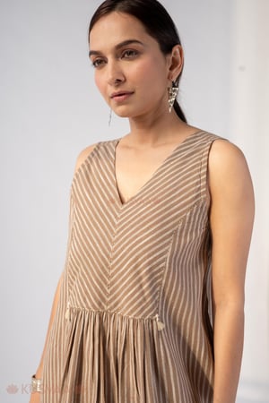 Image for Kusvaa Dr099 Siddhi Handloom Cotton A Line Dress Featured