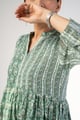 Image for Kusvaa Dr101 Svaksi Handblok Cotton A Line Dress Closeup