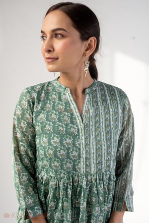 Image for Kusvaa Dr101 Svaksi Handblok Cotton A Line Dress Featured
