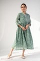 Image for Kusvaa Dr101 Svaksi Handblok Cotton A Line Dress Front