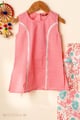 Image for Kusvaa Grw126 Meera Cotton Girls Top Pant Set Top