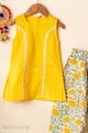 Image for Kusvaa Grw127 Meera Cotton Dobby Girls Top Pant Set Top