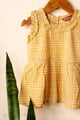 Image for Kusvaa Grw136 Jivika Kids Yellow Cotton Co Ord Set Side