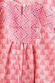 Image for Kusvaa Grw137 Chitrangada Kids White And Pink Cotton Frock Closeup