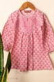 Image for Kusvaa Grw137 Chitrangada Kids White And Pink Cotton Frock Featured