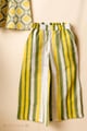 Image for Kusvaa Grw138 Devanshi Kids Handblock Green And Yellow Cotton Co Ord Set Lower