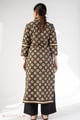 Image for Kusvaa Wkr321 Paridhi Cotton Handblock Straight Kurta Back New