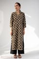 Image for Kusvaa Wkr321 Paridhi Cotton Handblock Straight Kurta Side New