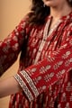 Image for Kusvaa Wkr325 Zara Cotton Handblock Kurta Print