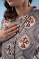 Image for Kusvaa Wkr327 Iva Cotton Handblock Straight Kurta Closeup