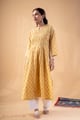 Image for Kusvaa Wkr333 Lavanya Cotton Straight Fit Kurta Front