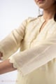 Image for Kusvaa Wkr334 Mura Kota Doria Straight Fit Kurta Closeup 2