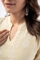 Image for Kusvaa Wkr334 Mura Kota Doria Straight Fit Kurta Closeup