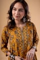 Image for Kusvaa Wkr336 Aarunya Handblock A Line Kurta Featured