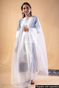 Image for Kusvaa Wkr337 Amulya Handblock Straight Fit Kurta Featured