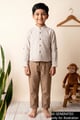 Image for Kusvaa Byw072 Kian Cotton Boys Shirt Closeup Ai