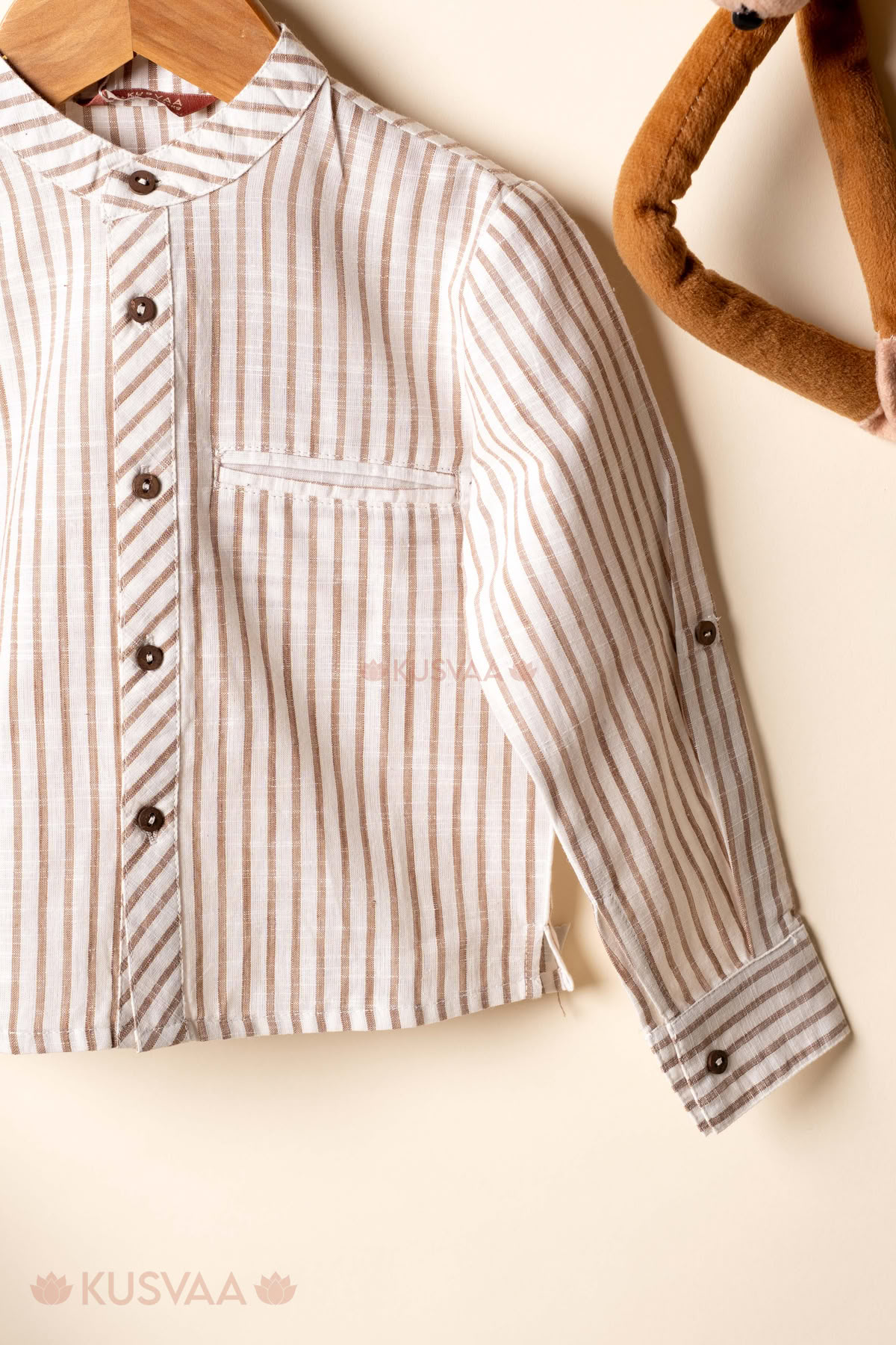 Image for Kusvaa Byw072 Kian Cotton Boys Shirt Closeup