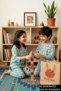 Image for Kusvaa Byw073 Yuvan Cotton Kids Lounge Wear Pattern Ai 2
