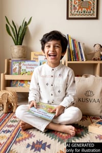 Image for Kusvaa Byw075 Vihaan Handloom Cotton Boys Shirt Ai