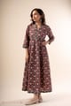 Image for Kusvaa Dr100 Hradini Handblock Cotton Dress Front