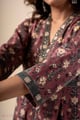 Image for Kusvaa Dr100 Hradini Handblock Cotton Dress Sleeves