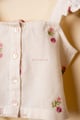 Image for Kusvaa Grw121 Siya Handloom Cotton Girls Top Pant Set Closeup