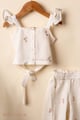 Image for Kusvaa Grw121 Siya Handloom Cotton Girls Top Pant Set Set