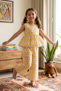 Image for Kusvaa Grw124 Diya Cotton Girls Top Short Set Ai