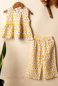 Image for Kusvaa Grw124 Diya Cotton Girls Top Short Set Featured