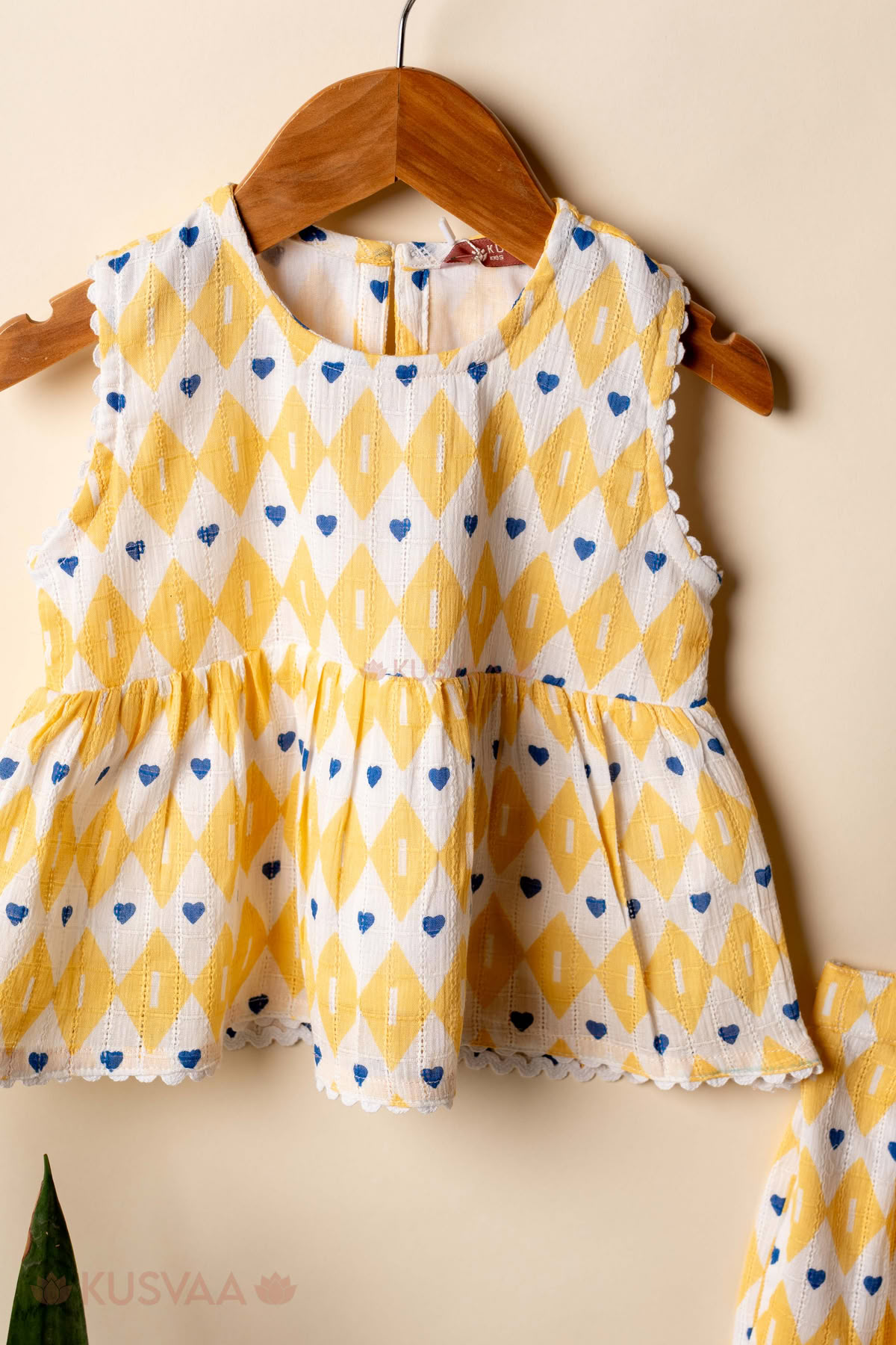 Image for Kusvaa Grw124 Diya Cotton Girls Top Short Set Top