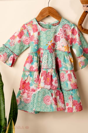 Image for Kusvaa Grw129 Ira Cotton Girls Frock Featured
