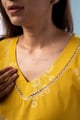 Image for Kusvaa Lwj011 Mira Cotton Yellow Night Suit Set Closeup