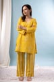 Image for Kusvaa Lwj011 Mira Cotton Yellow Night Suit Set Front