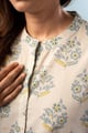 Image for Kusvaa Lwj012 Bhakti Cotton Green Nightsuit Set Closeup
