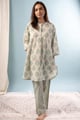 Image for Kusvaa Lwj012 Bhakti Cotton Green Nightsuit Set Front