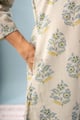Image for Kusvaa Lwj012 Bhakti Cotton Green Nightsuit Set Pocket