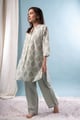 Image for Kusvaa Lwj012 Bhakti Cotton Green Nightsuit Set Side