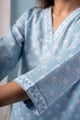 Image for Kusvaa Lwj014 Avani Cotton Blue Nightsuit Set Sleeves.jpg