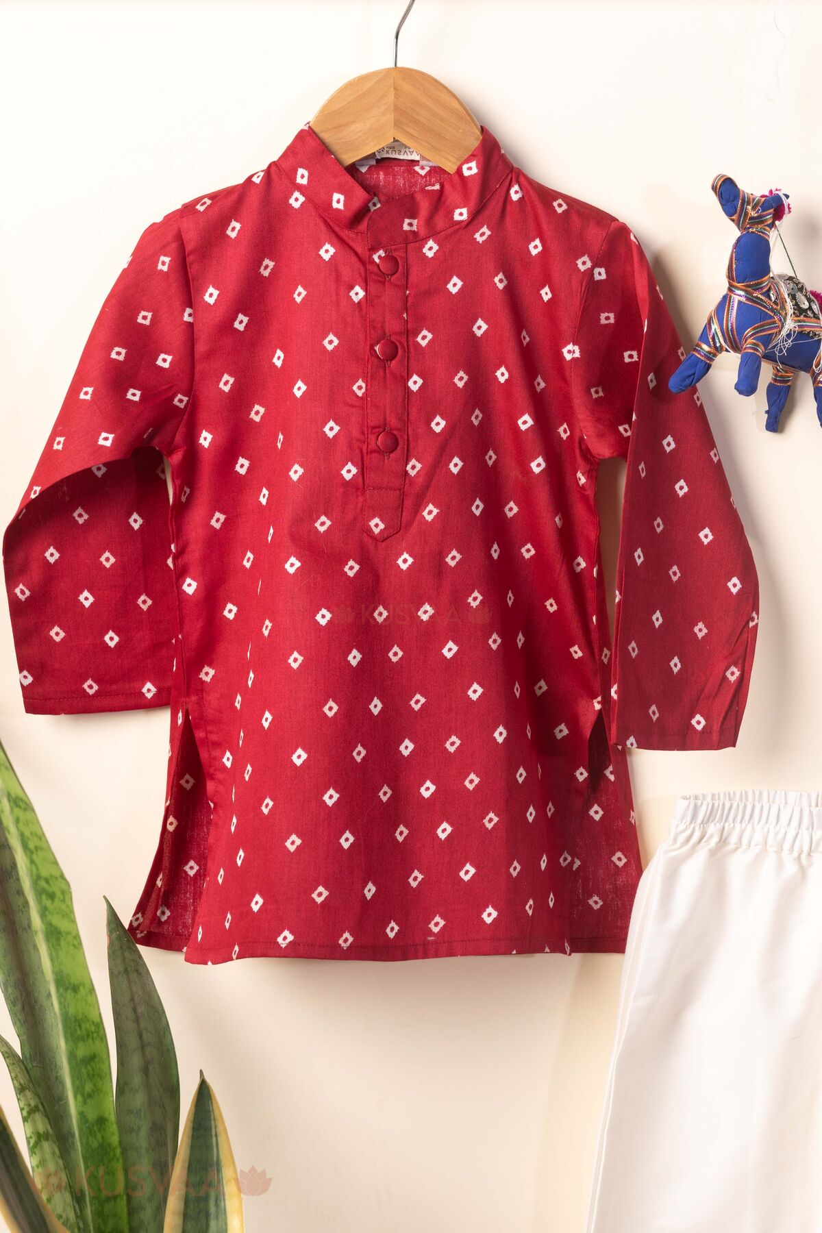Image for Kusvaa Byw079 Ojas Boys Kurta Pant Set Top