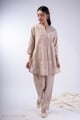 Image for Kusvaa Cood153 Vanya Nagari Handloom Beige Co Ord Set Front 2