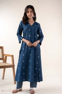 Image for Kusvaa Cood161 Ekani Handloom Cotton Co Ord Set Front