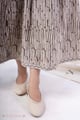 Image for Kusvaa Dr104 Esha Handblock Cotton Grey Dress Detail