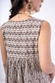 Image for Kusvaa Dr104 Esha Handblock Cotton Grey Dress Shoulder