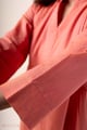 Image for Kusvaa Dr105 Falguni Cotton Pink Semi A Line Dress Sleeves