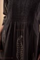 Image for Kusvaa Dr107 Bandita Cotton Charcoal Grey Dress Closeup 2