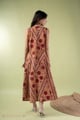 Image for Kusvaa Dr109 Netra Cotton Red A Line Dress Back