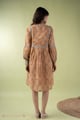 Image for Kusvaa Dr111 Vanita Orange Mulmul Dress Back