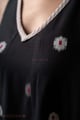 Image for Kusvaa Dr119 Harini Handloom Cottom Black Dress Closeup