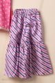 Image for Kusvaa Grw131 Cauvery Modal Satin Lehariya Print Kids Set Lower