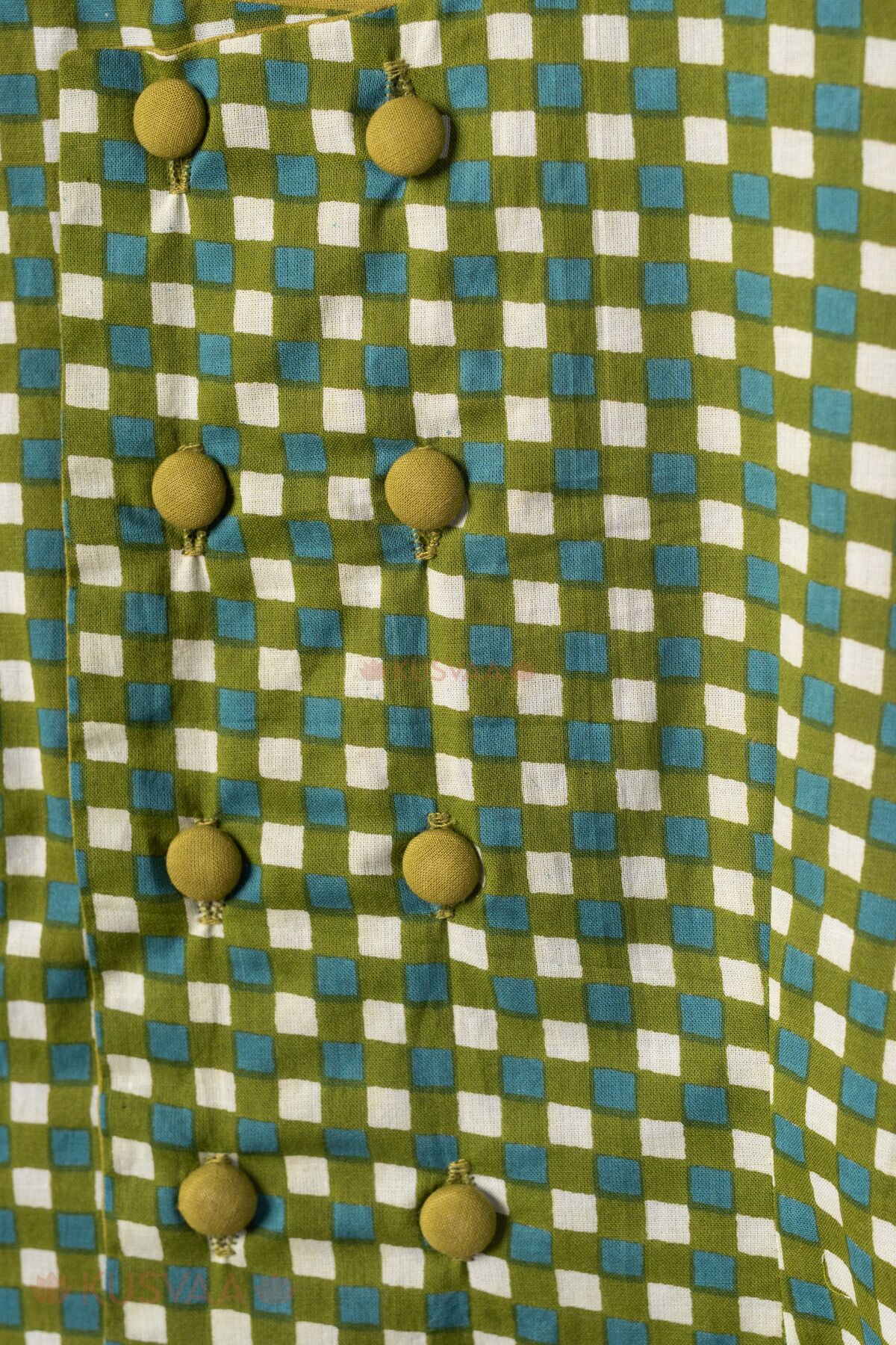 Image for Kusvaa Grw132 Ankita Cotton Co Ord Set For Kids Buttons
